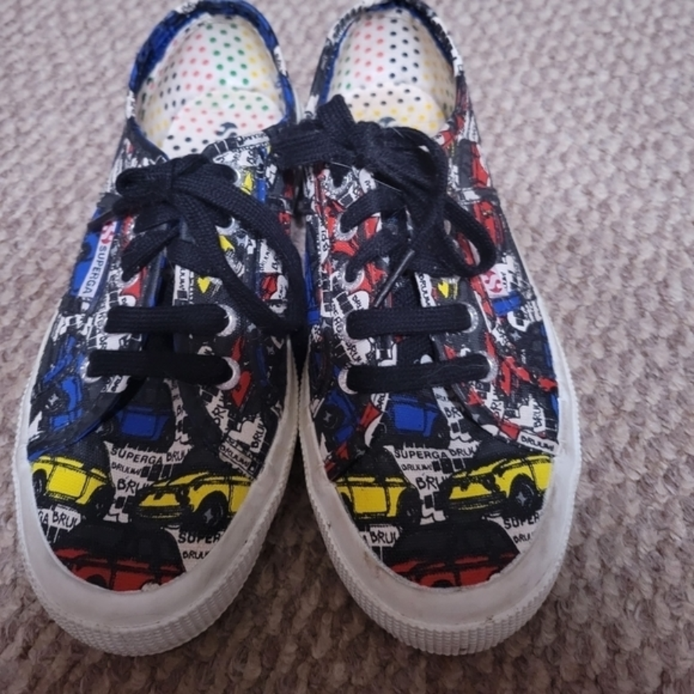 Superga sneakers size 4.5 graphic novel theme